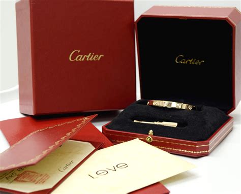 cartier love bracelet packaging|authentic cartier love bracelet.